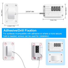 Flintronic Refrigerator Locks with Password 1 Pcs Home Fridge Lock No