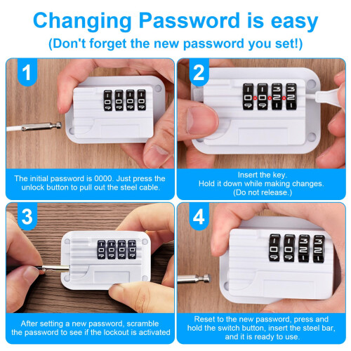 Flintronic Refrigerator Locks with Password 1 Pcs Home Fridge Lock No 1