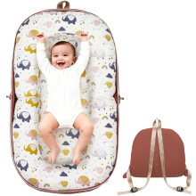 YGJT Baby Nest for Newborn Baby Lounger for 0-12 Months, Baby Bassinet Nest Pod Converts to Backpack for Easy Travel, Newborn Essentials Babies Gifts