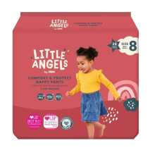 Little Angels Size 8 Nappy Pants 28 Pack