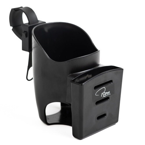 Roma Roma 2in1 Pram Cup Holder with Phone Holder  Universal Stroller  Wheel 1