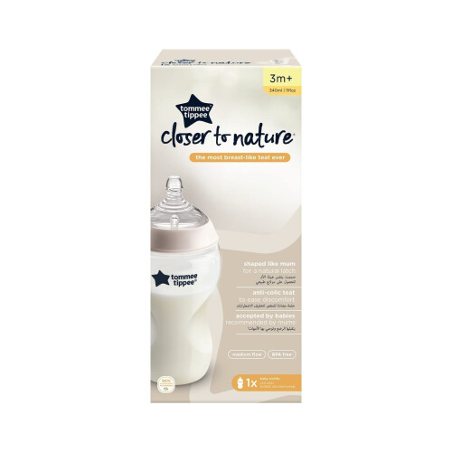 Tommee Tippee Tommee Tippee Closer to Nature Clear Bottle, 340 ml 2