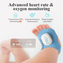 SenseU Smart Sock Shoe 2 Baby Monitor – Tracks Heart Rate and Sleep Pa