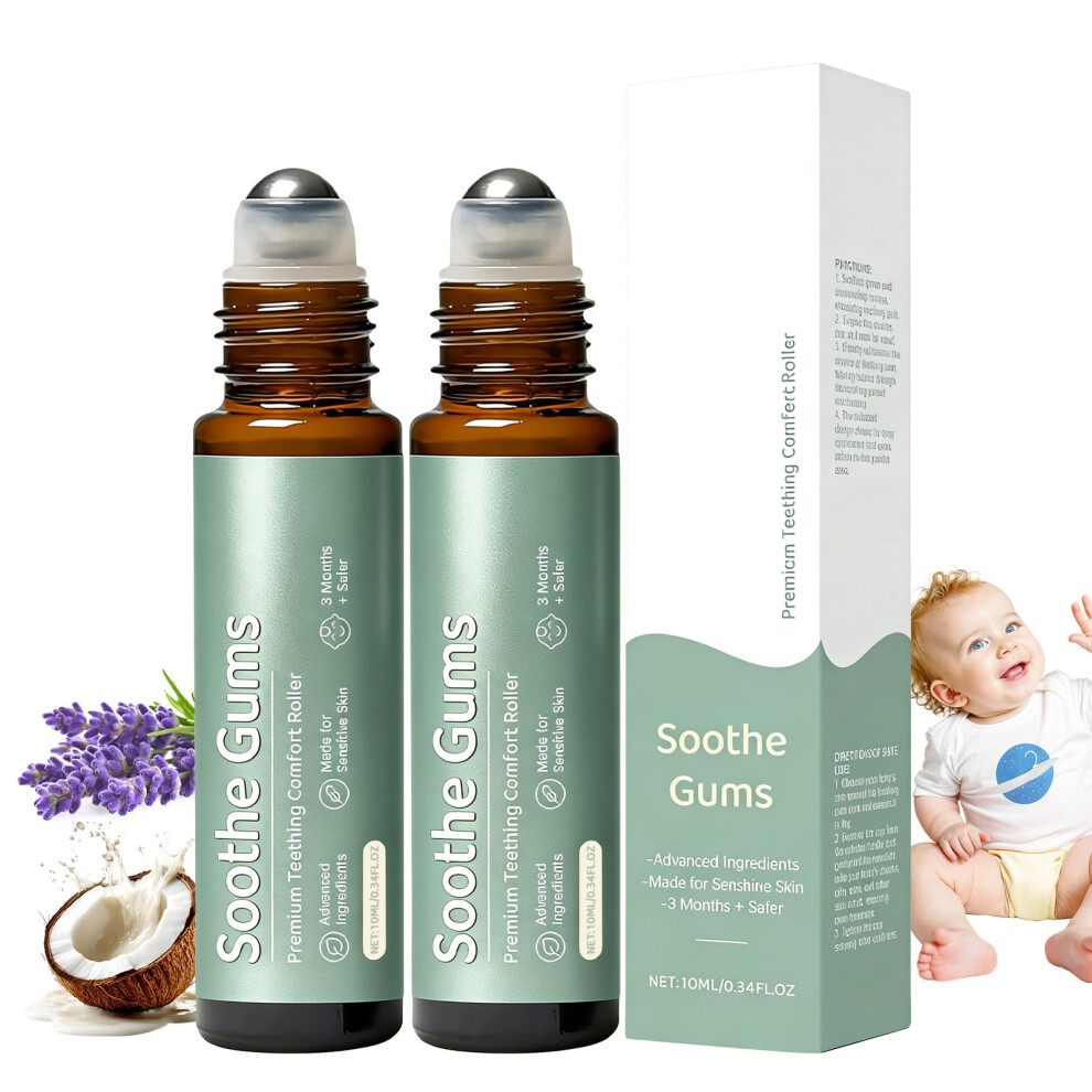 Teething Roller, Natural Teething Oil For Baby Relief, Gentle Care Benaewa