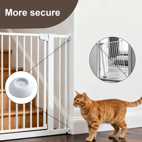 SZWLJ Baby Gate Wall Protector 4PCS Rounded Pressure Fit Stair Gate 2