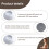 SZWLJ Baby Gate Wall Protector 4PCS Rounded Pressure Fit Stair Gate 4