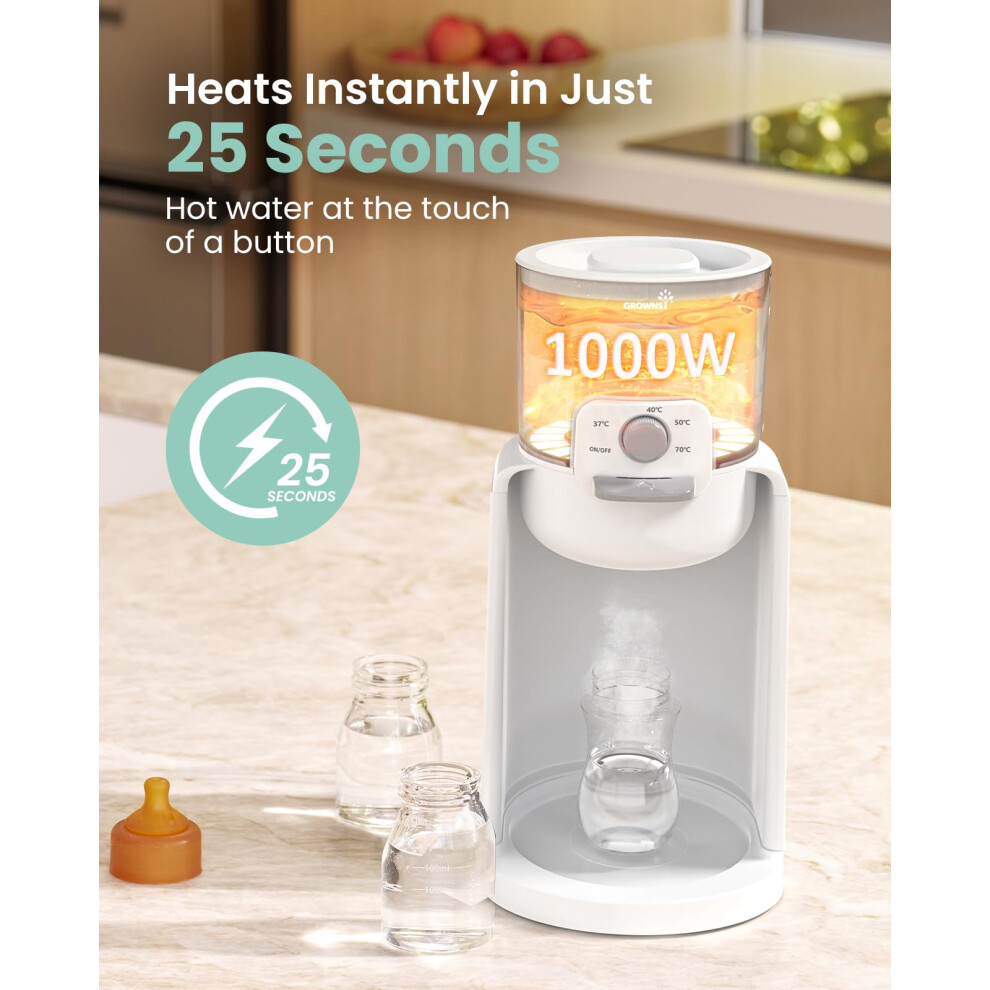 Grownsy Instant Baby Bottle Warmer Precise 4 Temperatures Control Nig