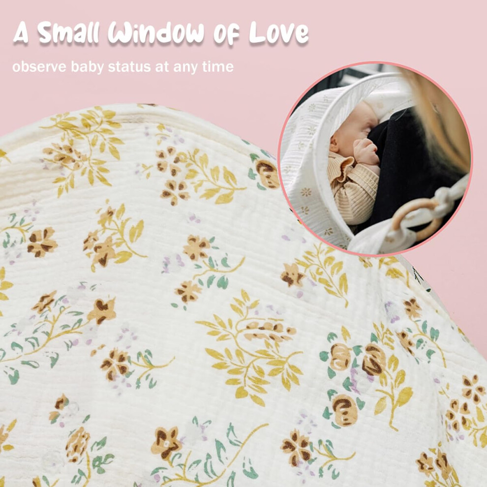 Kamhbe Breastfeeding Cover Muslin Baby Breast Feeding Cover For Mum Infant St
