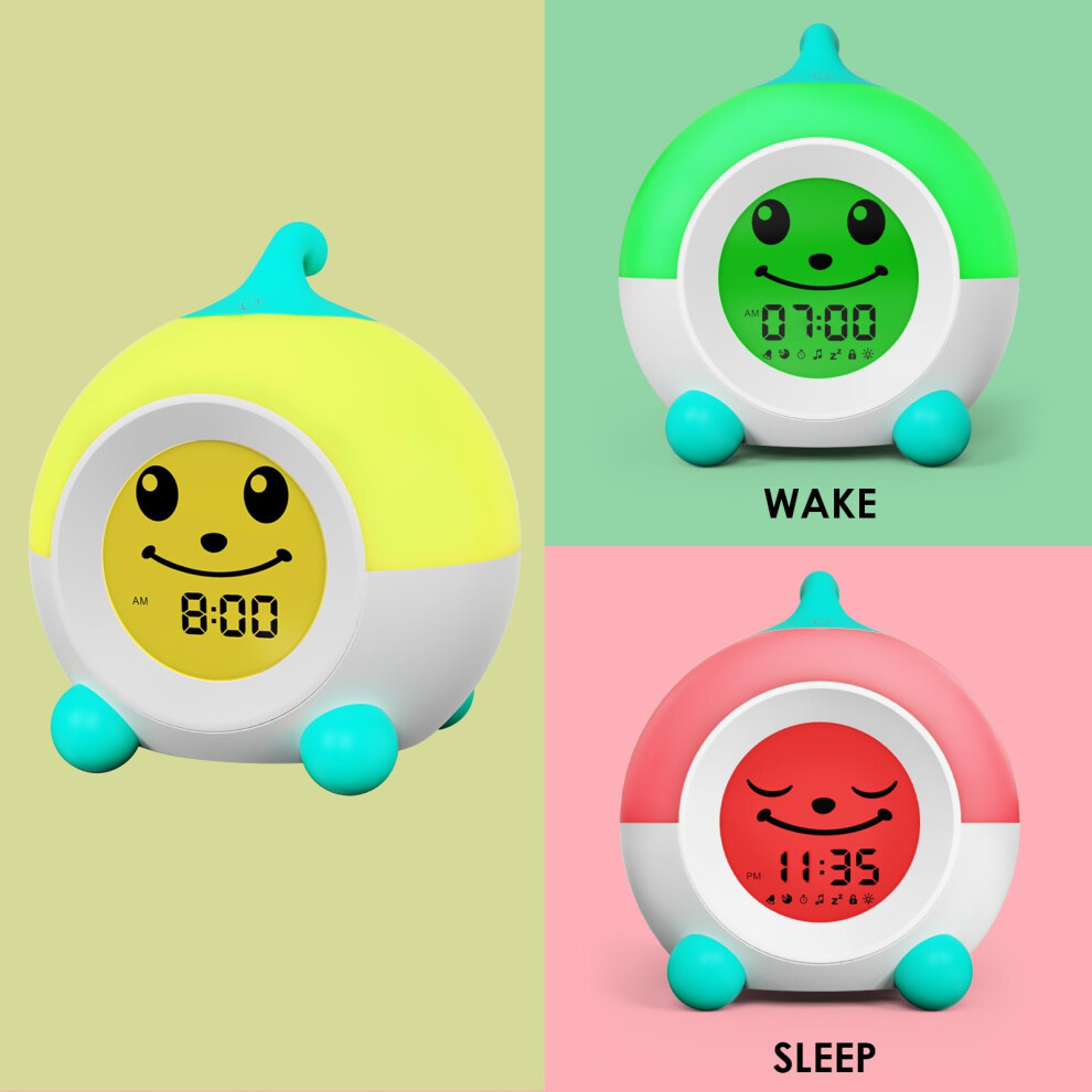 Ihoo Ok To Wake Kids Alarm Clock Toddler Sleep Training Clock With Tou