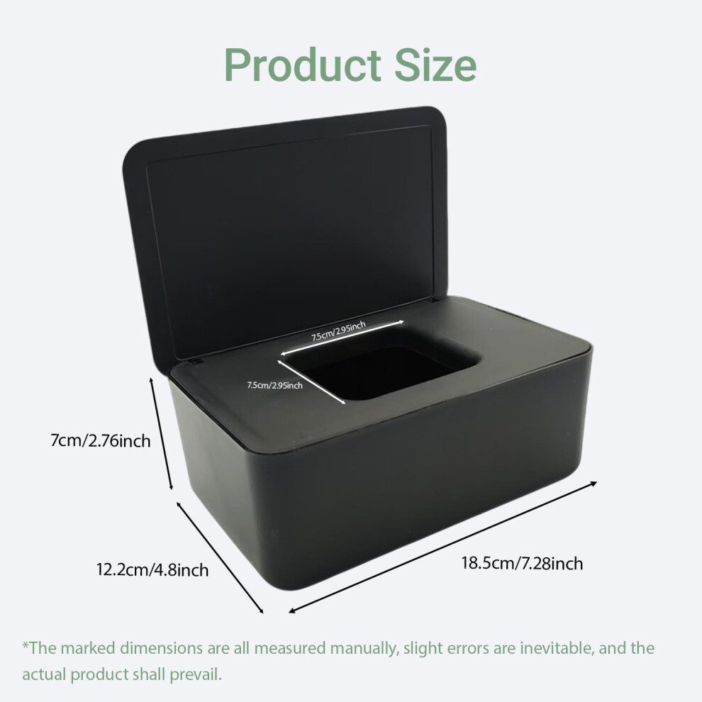 Hhverse 3 Pcs Wet Wipes Dispenser Box Dustproof With Lid Wipes Dispenser Keeps
