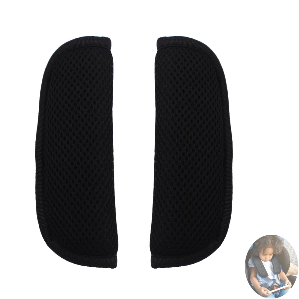 Peidog 2 Pack Car Seat Strap Covers For Baby Stroller, Soft Seat Belt Strap Covers Universal For Newborns Infants Kids Child, Straps Shoulder Pads For Baby