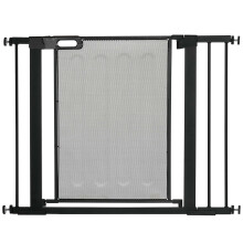 PawHut Pressure Fit Safety Gate for Doorways and Staircases, Dog Gate w/ Auto Closing Door, Pet Barrier for Hallways w/ Double Locking, Openings 75-1