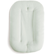 Snuggle Me Baby Nest Pod (0-9 Months) - Premium Organic Cotton Baby Lounger with Fibrefill Core, 100% Machine-Washable with Travel Bag (Sage)