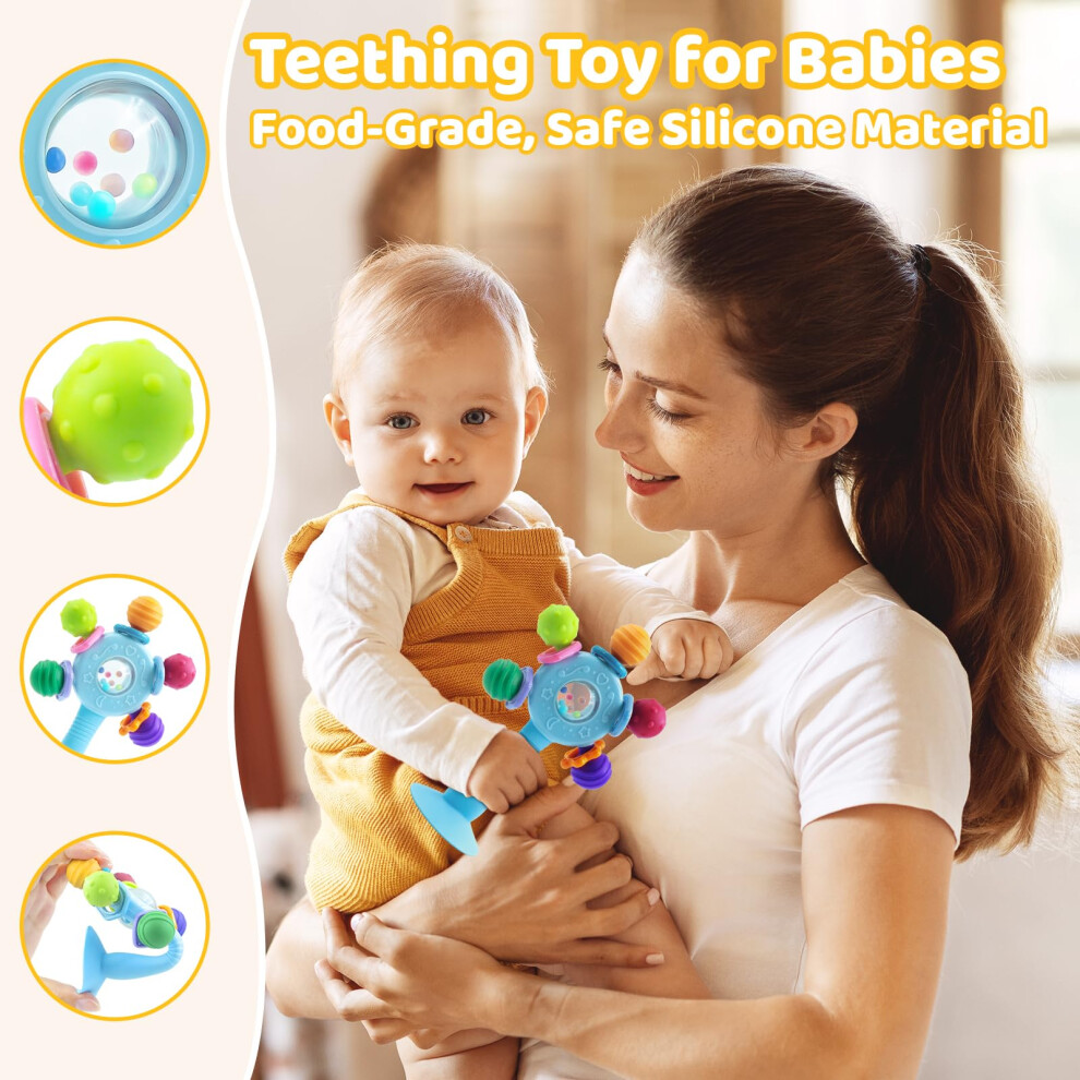 Vvin Baby Toys 06 Months Teething Toys For Babies Sensory Rattle Toy With S