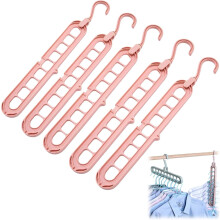 Smart Hanger 9-in-1, 9 Holes Rotate Anti-Skid Folding Hanger, Space-Saving Folding for Wardrobe, Efficient Cascading Organizer, Anti-Skid Design for