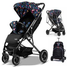 FK Sports Baby Pushchair Stroller from Birth to 3 Years Lightweight Foldable Travel Buggy with 5-Point Harness, Adjustable Seat and Oversized Basket