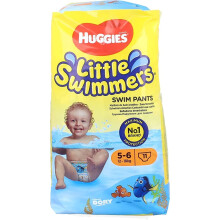 Huggies Little Swimmers Disposable Swim Nappies, Size 5-6 - 11 Pants Total