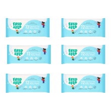6x Fred & Flo Kind & Gentle Fragrance Free Wipes 60 Pack
