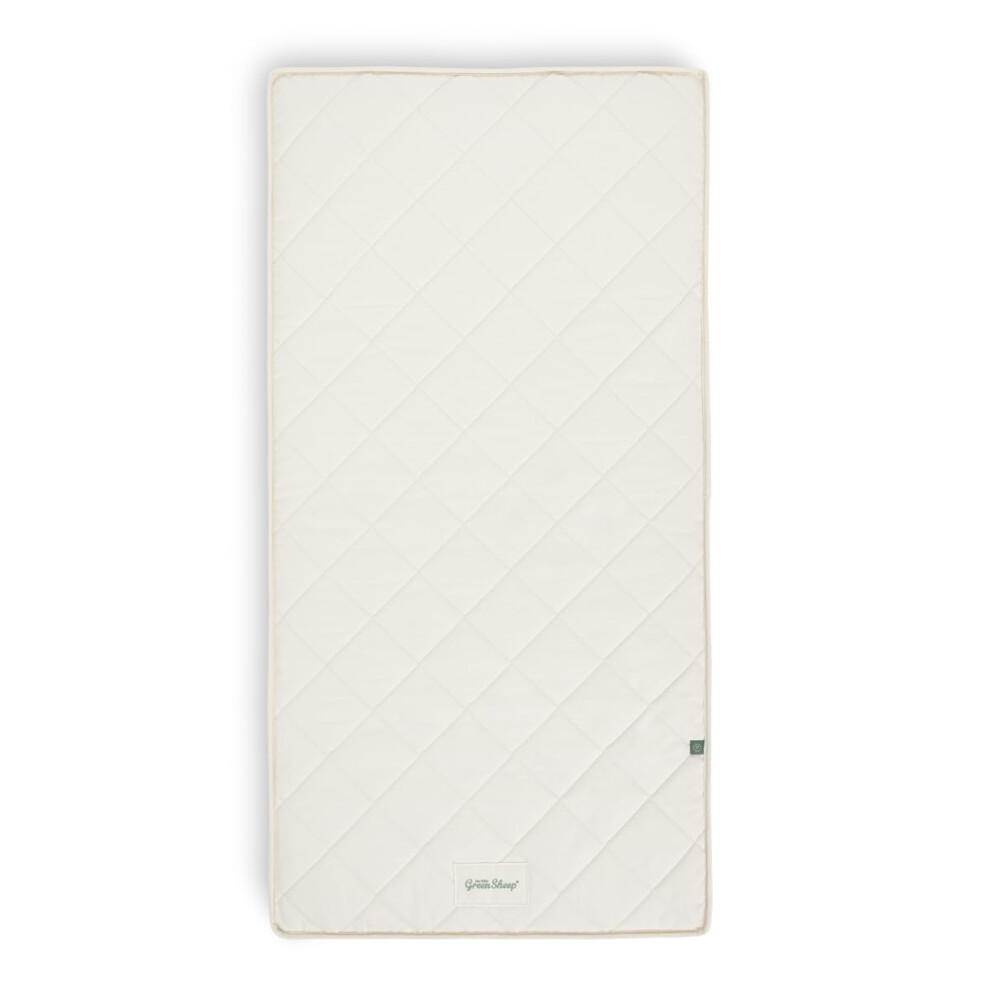The Little Sheep Twist Cot Bed Mattress, Breathable Mattress For Babies And Toddlers, 70 X 140 Cm Green The Little Green Sheep