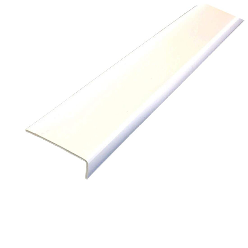 Tmw Profiles Unequal White Plastic Pvc Corner 90 Degree 1M (39.37") Trim Wall Corner Guard Edge Protector (20Mm X 10Mm X 1M)