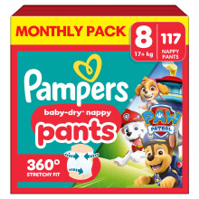 Pampers Baby-Dry Paw Patrol Size 8 Pants