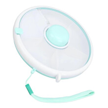 Snack Container, Small Snack Spinner Flip Bundle with Hand Strap and Sticker Sheet, BPA/PVC Free | Dishwasher Safe | No Spill