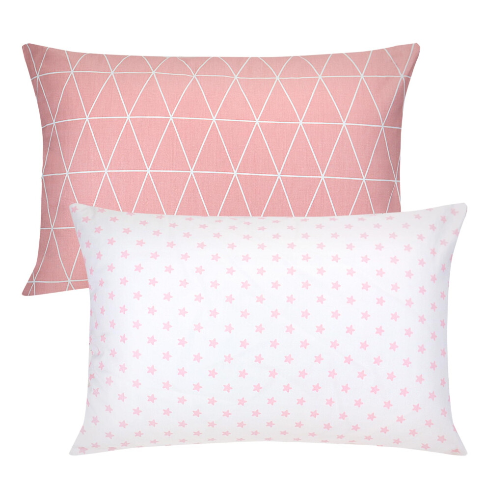 Poocen Baby Toddler Cot Bed Pillowcases 40Cm X 60Cm, 2 Pack 100% Soft Cotton Pillow Cover For Boys Girls Bedding, Envelope Style Travel Pillow Case