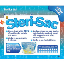 Steri-Sac Microwavable Steam Sterilising Bag 1 pack of 10 for 16.35.