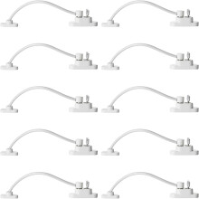 shaojian 10 Pack Window Restrictor Lockable Window Safety Locks with Keys for UPVC Windows, Baby Kids Security Doors Windows Opening Wire Cable Limit