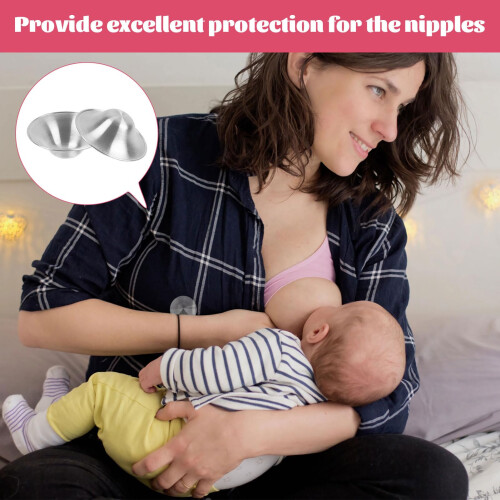 Silver Nipple Shields for Breastfeeding2 Pcs Nipple Shields for Breast 2
