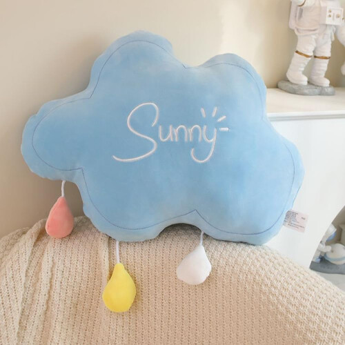 NatureMan Moon Rainbow Pillow Cushion, Soft Plush Cloud Shaped Pillow