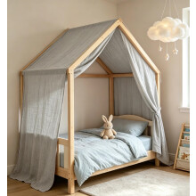 Vercico House Bed Canopy 100% Cotton Bed Canopy for Girls, Soft