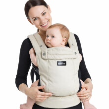 Nouize Ergonomic Baby Carrier, Newborn to Toddler – Structured Lumbar Back Support, Breathable 100% Cotton – Front, Hip & Back Carry, Adjustable 3