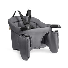 Hauck Fix N Sit Portable Baby Table Seat - Clip-On Travel High Chair for Babies & Toddlers (6m+), Secure 5-Point Harness, Foldable Screw Attachment,