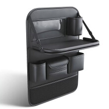 Mautopily Car Seat Organiser with Foldable Car Table, Tablet Pocket &