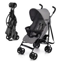 Kinderkraft TIK Lightweight Umbrella Stroller, 6.5kg, from 6 Months, Compact Fold, Lie-Flat Recline, 5-Point Harness, EVA Wheels, Lockable Swivel, Ex