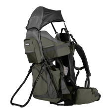 Hiking Baby Carrier Backpack - Comfortable Toddler/Baby Backpack Carrier System with Diaper Change Pad, Insulated Pocket + Rain and Sun Hood to Prote