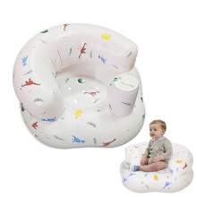 Baby Inflatable Seat, 1 PCS Inflatable Baby Chair, Soft Blow Up Chair for Toddlers, Inflatable Babys Seat for Sitting Up for Travel Home Use(Dinosaur