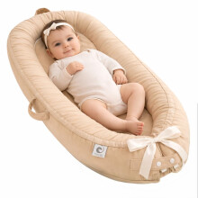 Jinrobabes Baby Nest Pod for Newborn, 100% Cotton Baby Sleep Pod, Soft Breathable Baby Lounger for Napping, Travel & Rest, Newborn Essentials for 0-1