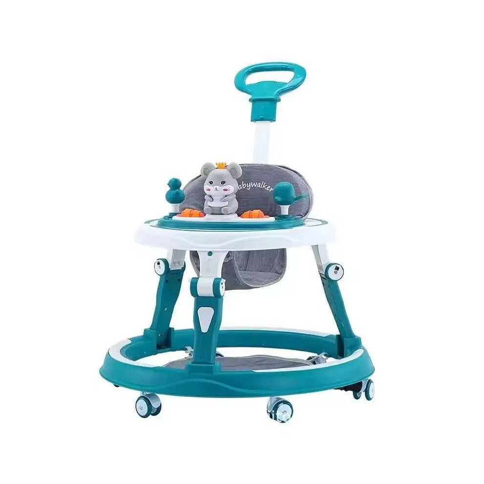 Adjustable Baby Walker, Foldable Walker, Multifunctional Safari Baby Walker, Feeding Tray, Interactive Music, Toys, Lights, Safety Wheel Breaks, New!