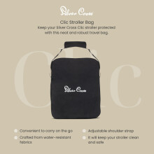 Silver Cross Clic Stroller Bag Pram Organiser Bag Travel Bag Pram A