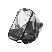 Universal Car Seat Rain Cover with Side Ventilation and Quick-Access Window - Easy Carry, Transparent Protection