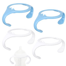 4pcs Baby Bottle Handles Holder for Tommee Tippee Replacement Parts, Ergonomic Non-Slip Grip BPA-Free Bottle Handles for Newborn Infant Feeding (Blue