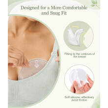 Oiomniv Breast Milk Collector Breastfeeding Milk Collection 2PCS Reusa