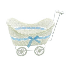Baby Pram Hamper Gift Basket Baby Shower Party Gifts Boys Gilrs New Born (Blue)