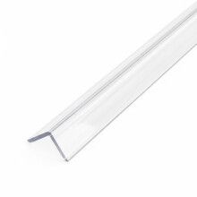Clear uPVC Plastic Rigid Corner Trim 1 Metre Length – 25mm 90 Degree Angle Edge Protector for Walls, Panels & Corners – Strong Durable PVC – Siz