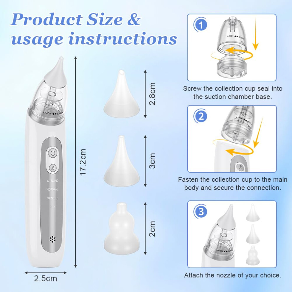 Vicloon Nasal Aspirator For Baby Electric Baby Nasal Aspirator Toddler