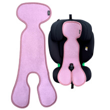 HECKBO Summer Seat Liner for Kids – Anti-Sweat Pad for Car Seat & Stroller – Suitable for 3-Point & 5-Point Harness System – Group 1 – Pink