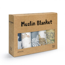 dinka! Baby Muslin Cloths - 100% Cotton Muslin Blanket for Delicate Skin - Breathable Muslin Squares for Feeding, Cleaning & Daily Care - The Little