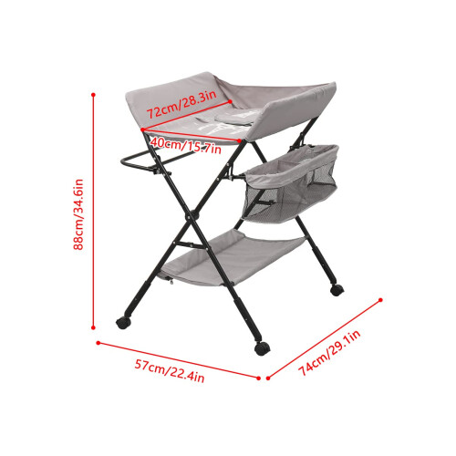 MeJa Baby Changing TableBaby Changing Unit Portable Folding Adjustable